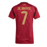 Maglie da calcio Belgio Kevin De Bruyne #7 Prima Maglia Femminile Europei 2024 Manica Corta